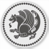 Emblem of the Sasanian Empire (Simurgh), Iran Sticker (Voorkant)