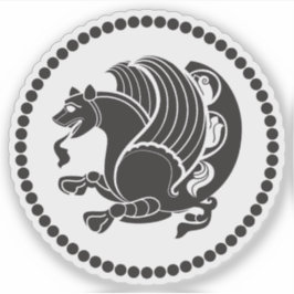 Emblem of the Sasanian Empire (Simurgh), Iran Sticker