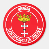 Emblem van de Gdańsk-ronde Magneet (Voorkant)