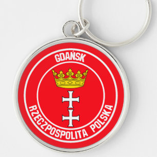 Emblem van de Gdańsk-ronde Sleutelhanger