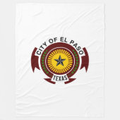 Emblem van El Paso, Texas Fleece Blanket Deken (Voorkant)