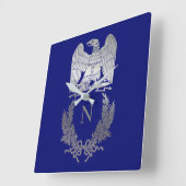 Emblem van Napoleon Bonaparte Vierkante Klok (Hoek)