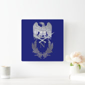 Emblem van Napoleon Bonaparte Vierkante Klok (Huis)