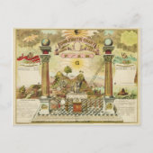 Emblematische Grafiek en Masonische Geschiedenis v Briefkaart (Voorkant)