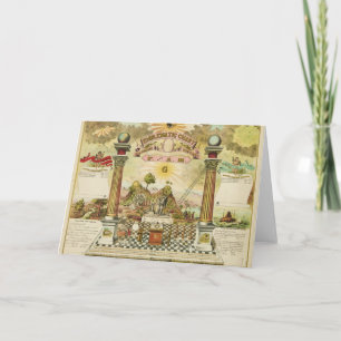 Emblematische Grafiek en Masonische Geschiedenis v Kaart