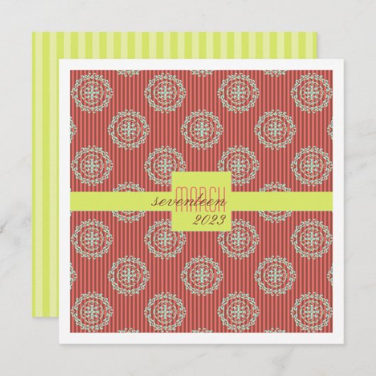 Emblemen sparen de Sjabloon van de Datum Kaart (Voorkant / Achterkant)