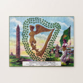 Emblems of Ireland Harp Clover Puzzle Legpuzzel (Horizontaal)