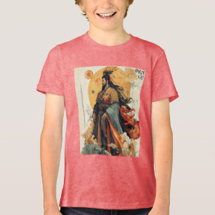 Embody Creatie Traditionele Chinese Mythologie Pan Tri-Blend Shirt