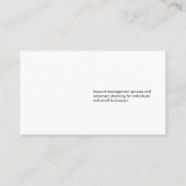 Embossed-effect wit visitekaartje (Achterkant)