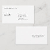 Embossed-effect wit visitekaartje (Voorkant / Achterkant)