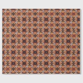 Embossed Floral Diamond Mosaic Wrapper Cadeaupapier (Vlak)