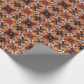 Embossed Floral Diamond Mosaic Wrapper Cadeaupapier (Hoek)