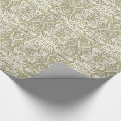 Embossed Floral Gold Look 2a Cadeaupapier (Hoek)