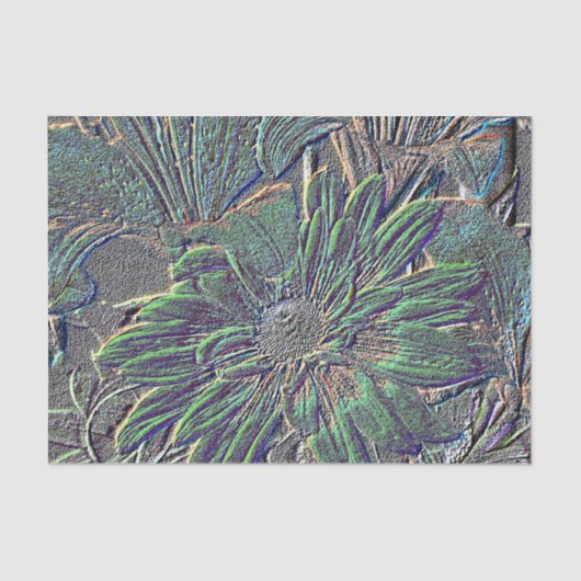 Embossed Flowers Tissuepapier (Voorkant)