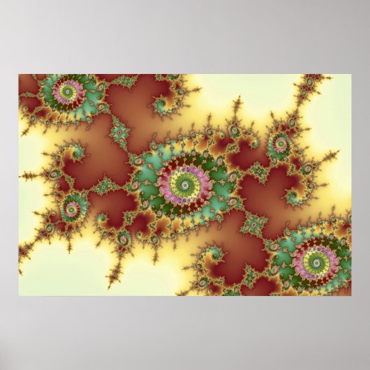 Embossed - Fractal Poster (Voorkant)