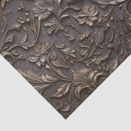 Embossed gemengd blad patroon Decoupage Tissuepapier (Detail)