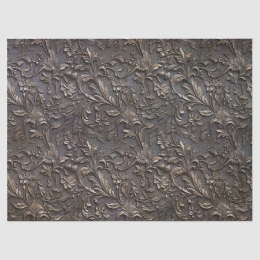 Embossed gemengd blad patroon Decoupage Tissuepapier (Voorkant)