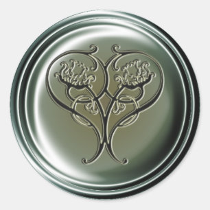Embossed Heart Sticker