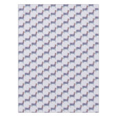 Embossed Indigo Gradient Paw Print Dog Outline Tafelkleed (Voorkant)