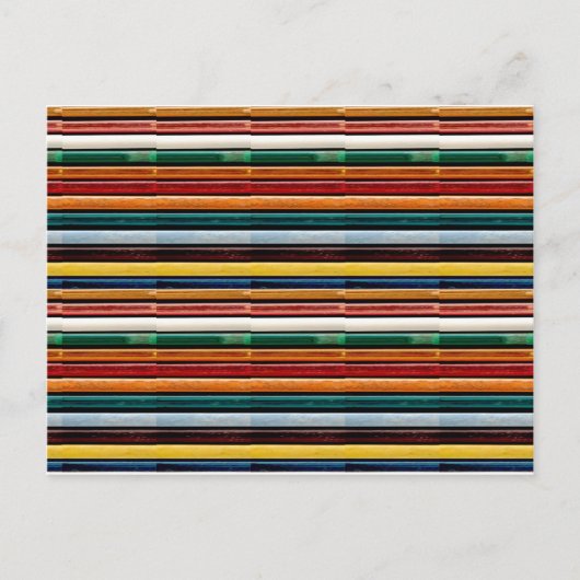 Embossed kleurrijke strepen sjabloon tekst Afbeeld Briefkaart (Voorkant)