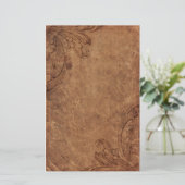 Embossed Leather Look Stationery Briefpapier (Staand voorkant)
