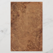 Embossed Leather Look Stationery Briefpapier (Voorkant)