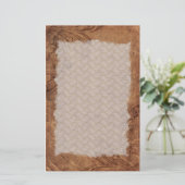 Embossed Leather Look Stationery Briefpapier (Staand voorkant)