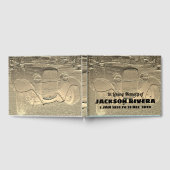Embossed Metal Look Classic Car Memorial Gastenboek (Volledig)