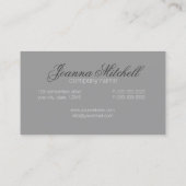 Embossed Metal Shield Monogram ID139 Visitekaartje (Achterkant)