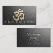 Embossed OM Symbool YOGA Instructor Loyalty Punch (Voorkant / Achterkant)