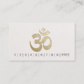 Embossed OM Symbool YOGA Instructor Loyalty Punch (Voorkant)