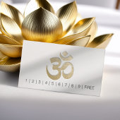 Embossed OM Symbool YOGA Instructor Loyalty Punch