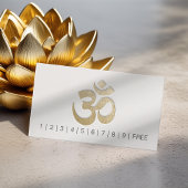 Embossed OM Symbool YOGA Instructor Loyalty Punch