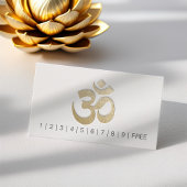 Embossed OM Symbool YOGA Instructor Loyalty Punch