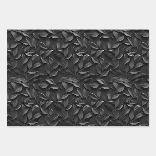 Embossed Shades of Black Inpakpapier Vel (Voorkant)