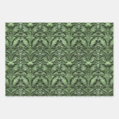 Embossed Shades of Green Inpakpapier Vel (Voorkant 2)