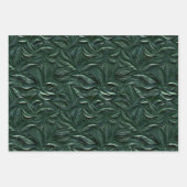 Embossed Shades of Green Inpakpapier Vel (Voorkant)