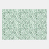 Embossed Shades of Mint Green Inpakpapier Vel (Voorkant 3)