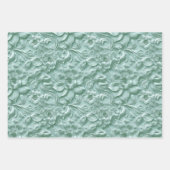 Embossed Shades of Mint Green Inpakpapier Vel (Voorkant 2)