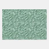 Embossed Shades of Mint Green Inpakpapier Vel (Voorkant)