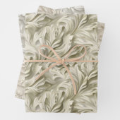 Embossed Shades of Off White Inpakpapier Vel (In situ)