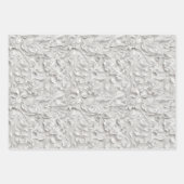 Embossed Shades of Silver Gray Inpakpapier Vel (Voorkant 3)