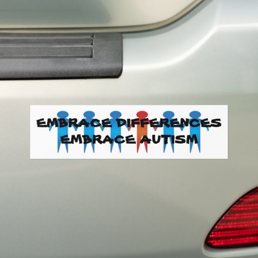 EMBRACE AUTISM BUMPERSTICKER (Op auto)