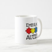 Embrace Autism Coffee-Mok Koffiemok (Voorkant rechts)