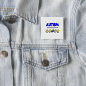 Embrace Autism (Eenden) Vierkante Button 5,1 Cm (In situ)