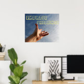 Embrace Challenge Motivatie Poster (Thuiskantoor)