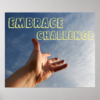 Embrace Challenge Motivatie Poster