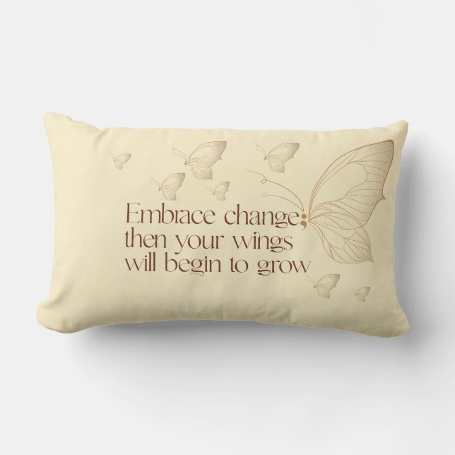 Embrace Change Lumbar Pillow Kussen (Voorkant)