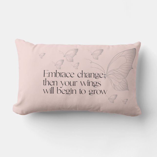 Embrace Change Lumbar Pillow Kussen (Voorkant)