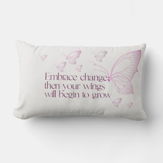 Embrace Change Lumbar Pillow Kussen (Voorkant)